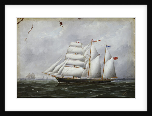 The schooner 'Ocean Swell' by W. Pearn