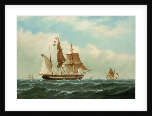 The barque 'Peerless' by Richard Henry Nibbs