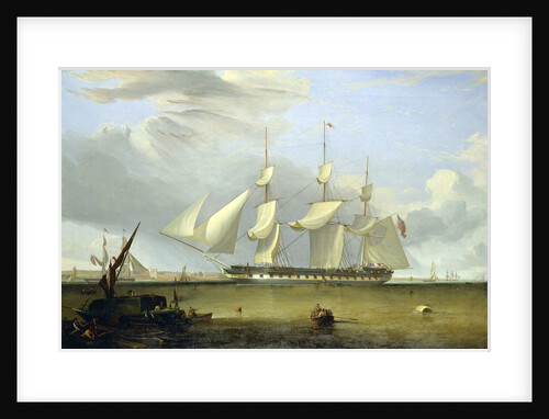 The East Indiaman 'Prince of Wales' disembarking troops off Gravesend, 1845 by John Lynn