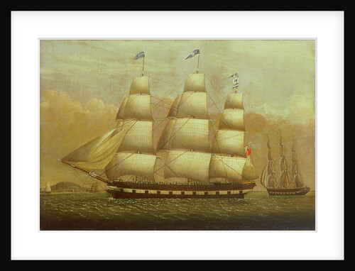 The ship 'Queen' by British School