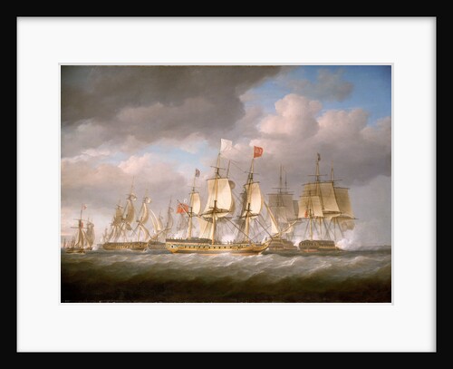 The 'Royal Sovereign' conveying Louis XVIII to France, 24 April 1814 by Nicholas Pocock