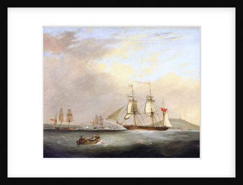 HMP Brig 'Sheldrake', Lt Passingham entering Falmouth harbour by Nicolas Matthew Condy