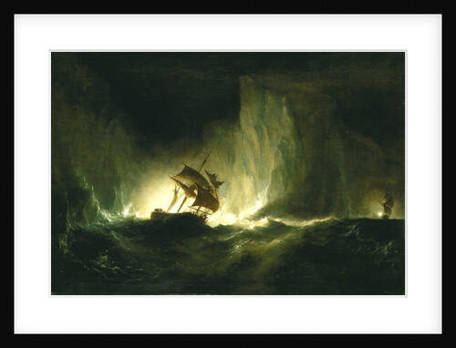 HMS 'Erebus' passing through the chain of bergs, 1842 by Richard Brydges Beechey