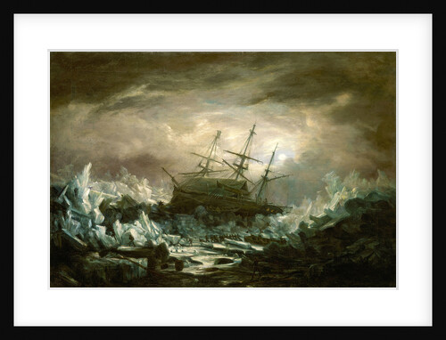 Perilous position of HMS 'Terror', Captain Back, in the arctic regions in the summer of 1837 by William Smyth