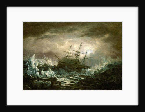 Perilous position of HMS 'Terror', Captain Back, in the arctic regions in the summer of 1837 by William Smyth