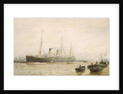 The 'Teutonic' leaving Liverpool by William Lionel Wyllie