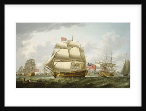 The 'Victory' sailing from Spithead by Robert Dodd