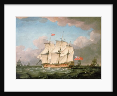 The 'Victory' leaving the Channel in 1793 by Monamy Swaine