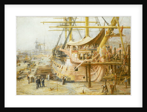 The restoration of HMS 'Victory' by William Lionel Wyllie