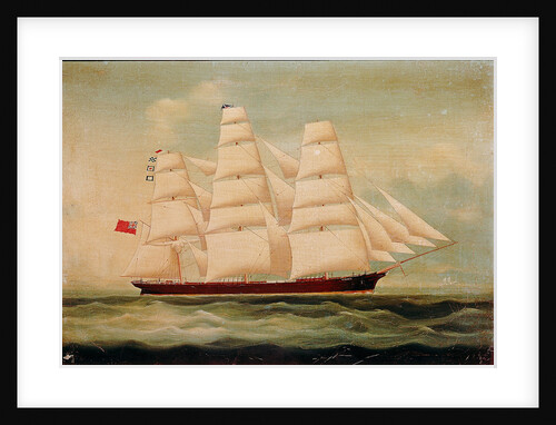 The ship 'Windhover' by British School