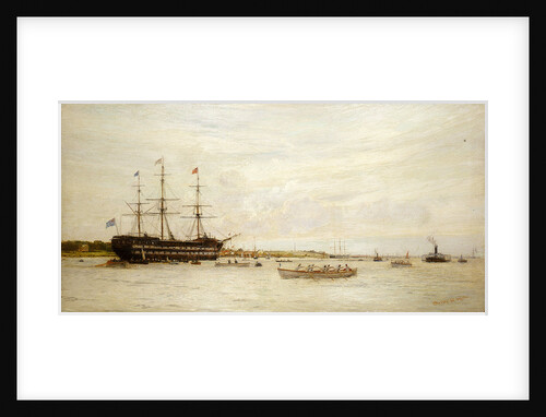 A regatta off HMS 'Worcester' by Charles William Wyllie