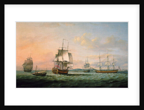 The East Indiaman 'York' and other vessels by Thomas Luny