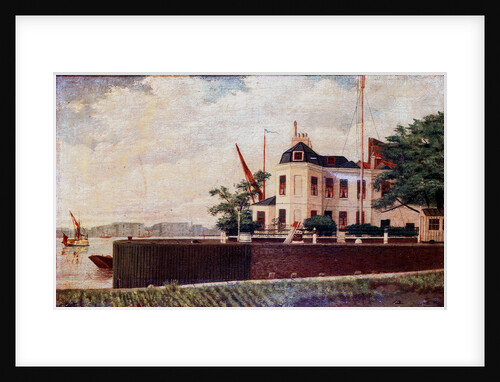 Pierhead House at the Shadwell entrance to London Docks, 1896 by C. W. Fleetwood