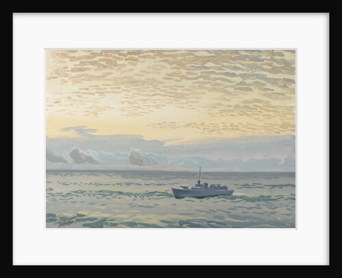 A rescue motor launch at sea by Stephen Bone