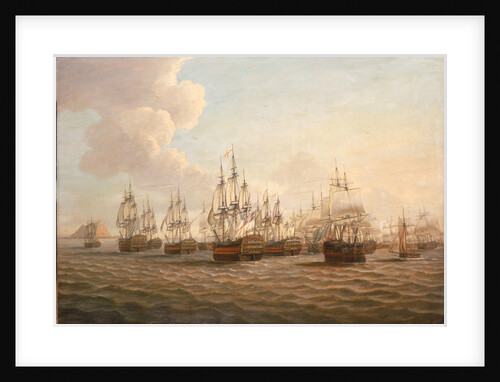 Rodney's fleet taking in prizes after the Moonlight Battle, 16 January 1780 by Dominic Serres the Elder