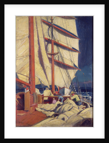 A scene from the deck of the 'Birkdale' by John Everett