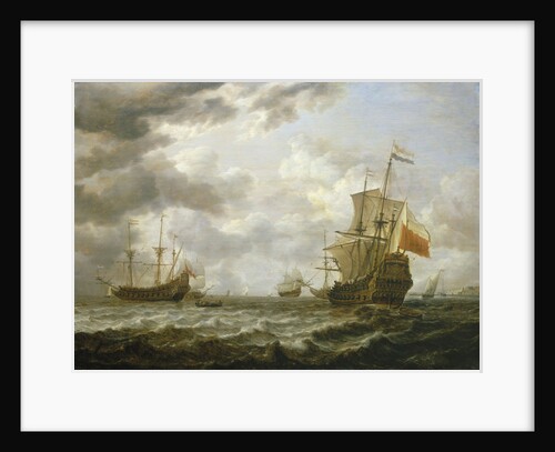 The 'Brederode' off Hellevoetsluis by Simon de Vlieger
