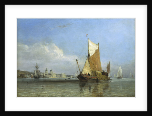 Hay barge off Greenwich by Edward William Cooke