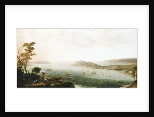 A view of Falmouth harbour by Hendrick Danckerts