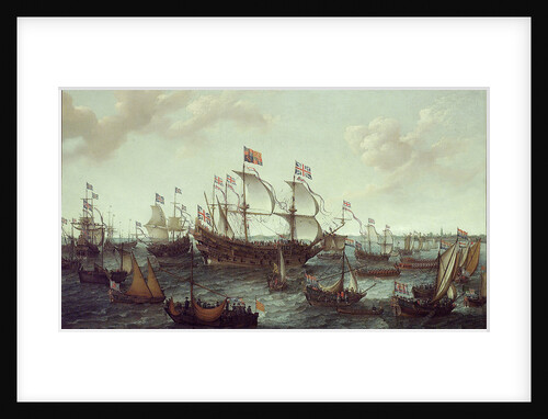 The arrival of the Elector Palatine at Flushing, 29 April 1613 by Adam Willaerts