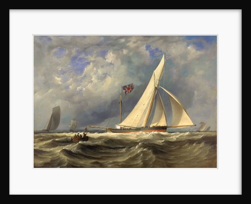 The 193 ton yacht 'Alarm' in a light swell by JM Gilbert
