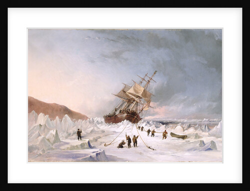 HMS 'Assistance' in the ice by Thomas Sewell Robins