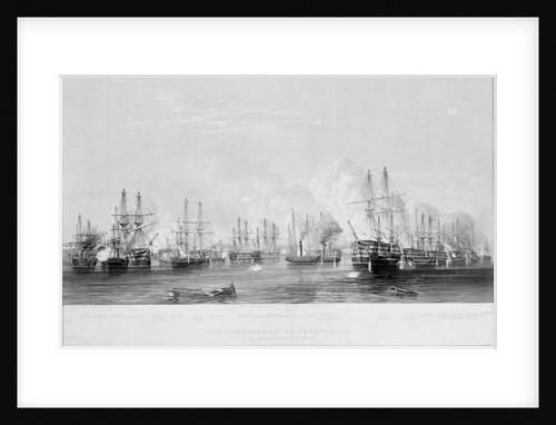 The Bombardment of Sebastopol by the combined fleets, 17th Oct 1854 by E. Walker