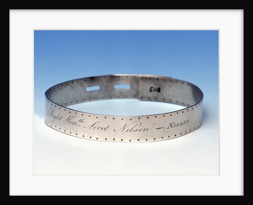 Dog collar worn by Nelson's dog Nileus by Joseph Heriot