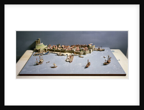 Topographic model, Port of Southampton by Kenneth Britten
