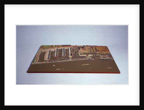 Topographic model, Liverpool Docks by Kenneth Britten