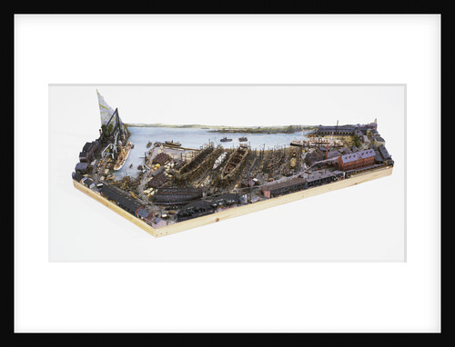 Topographic model, Denny's shipyard, Dumbarton by Michael K. Buxton