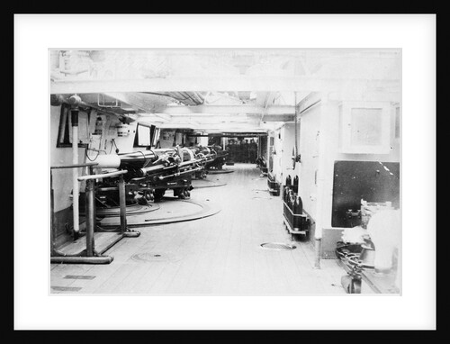 Photograph of gun deck on  HMS 'Severn' by unknown