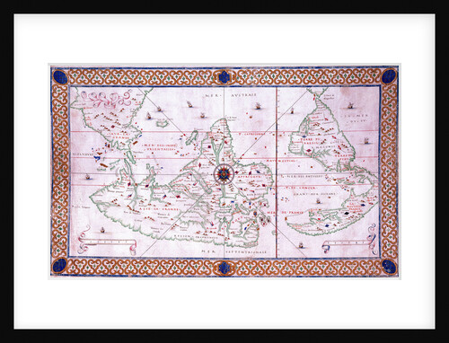 World chart by Pierre Hamon, 1568 by Pierre Hamon
