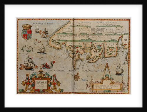 Chart showing the Bristol and English Channel by Lucas Jansz Waghenaer