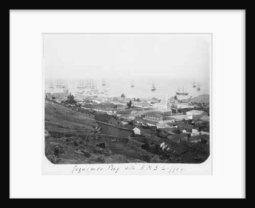 Coquimbo Bay with HMS 'Liffey' by unknown