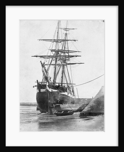Brig and barque at low tide, Swansea by unknown