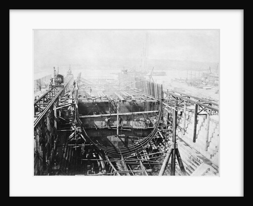 HMS 'Achilles' (1863) under construction at Chatham Dockyard by unknown