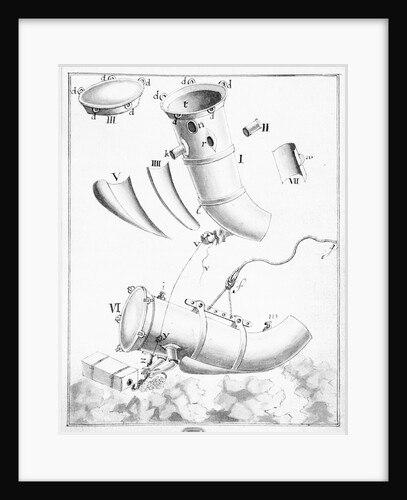 18th century diving apparatus by unknown
