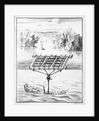 18th century diving apparatus by unknown