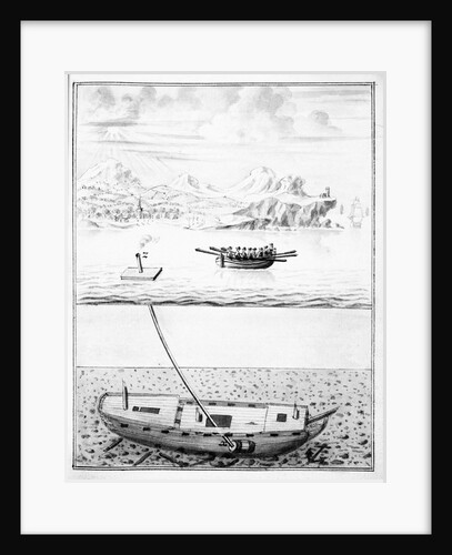18th century diving apparatus by unknown
