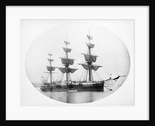 HMS 'Shannon' (1875) at anchor by unknown