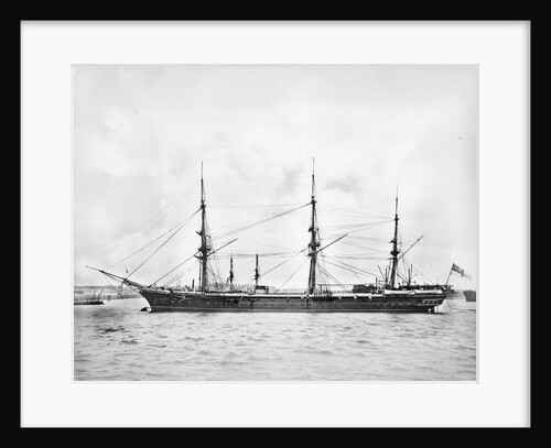 Photograph of the 'Volage' with her funnel down by unknown