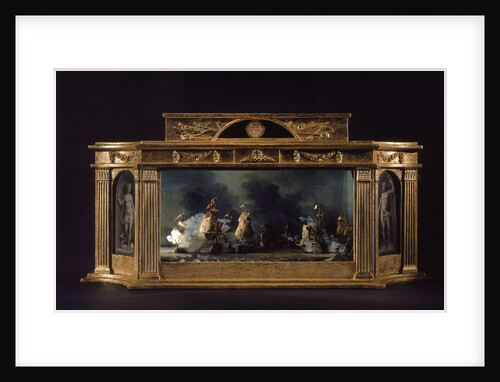 Diorama of the Battle of the Saints by unknown