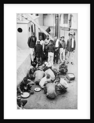 Lascars on board the 'Dunera' by unknown