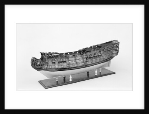 Full hull model of the 'Britannia' (1719), a 100-gun three-decker, first-rate ship of the line by unknown