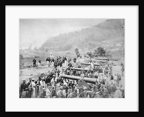 Capture of a Choshu battery at Shimonoseki by Felice Beato