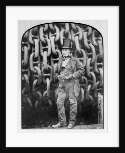 Isambard Kingdom Brunel at Millwall during the building of the 'Great Eastern' by Robert Howlett