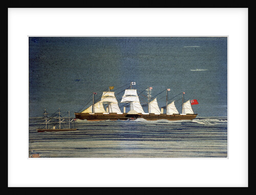 Embroidered picture of the 'Great Eastern' 1858 by James Collins