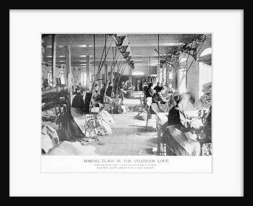 Making flags in the Chatham Loft by unknown