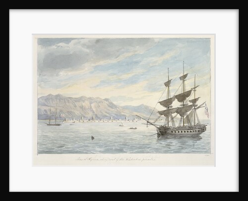 Ras el Kijma, chief port of the Wakabee pirates by Charles Hamilton Smith